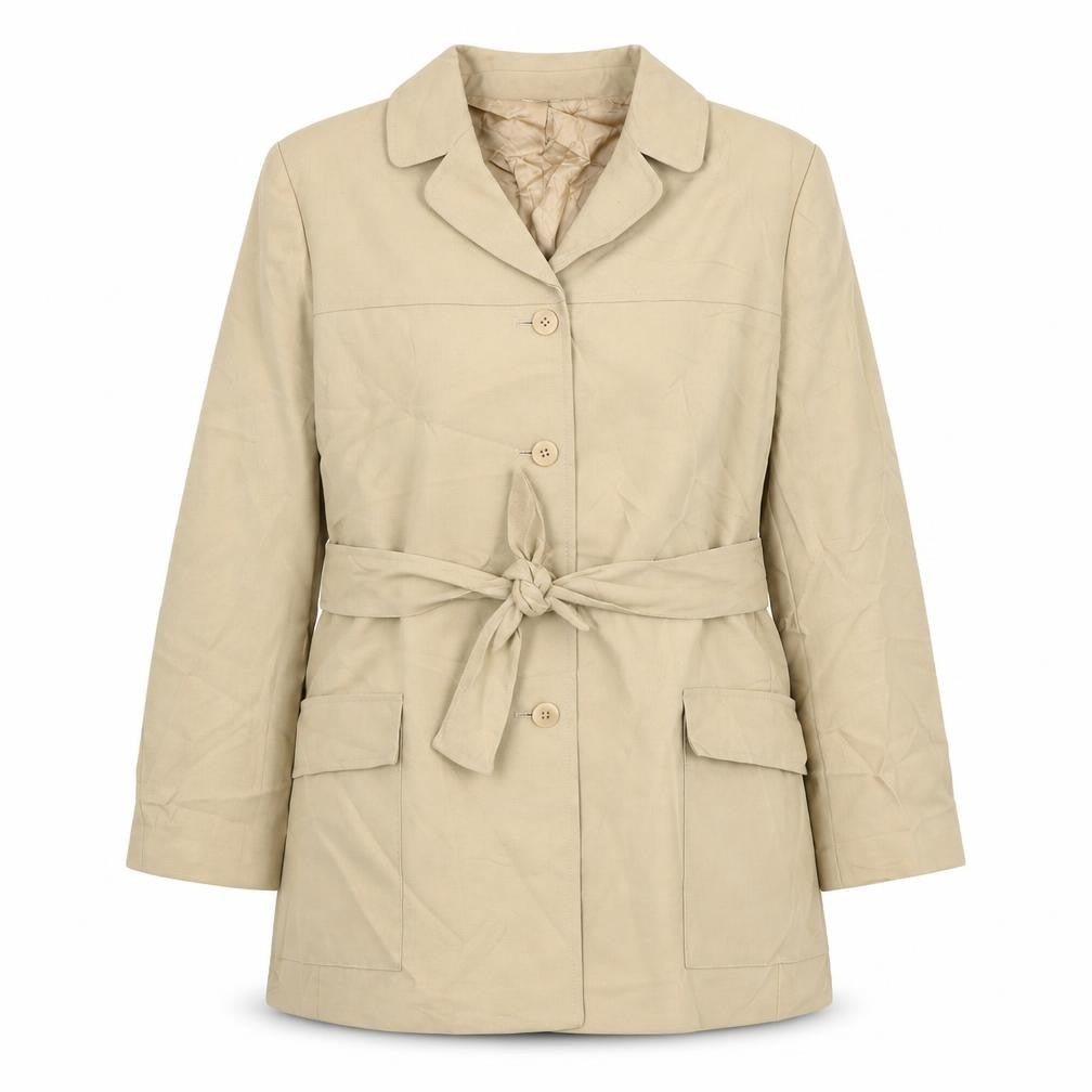 St Michael Womens Beige Jacket Blazer Size 14