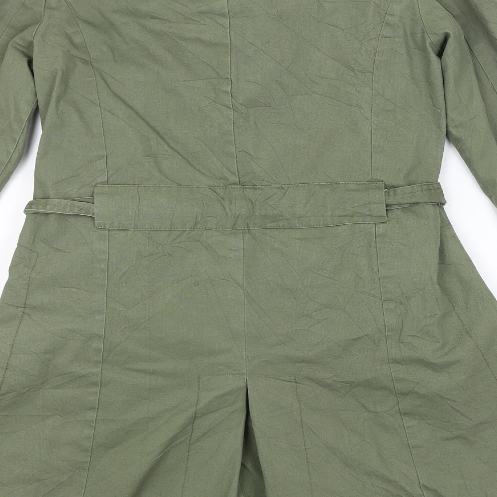 Solitaire Womens Green   Overcoat Coat Size S
