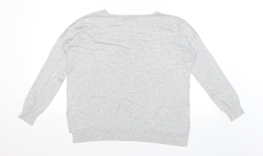 Oasis Womens Grey   Pullover Jumper Size S