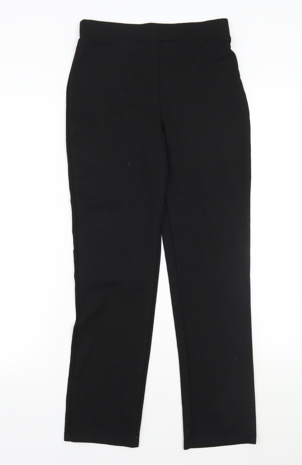 George Girls Black  Ramie Jegging Trousers Size 13 Years