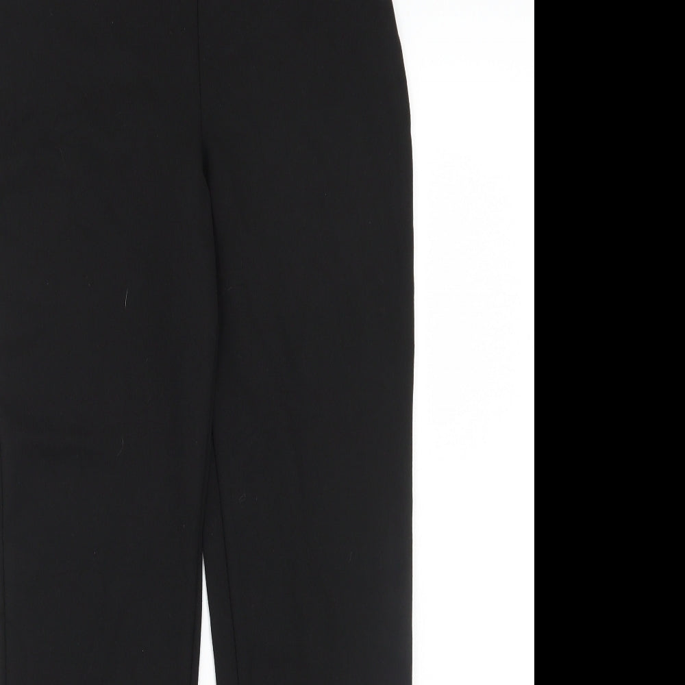 George Girls Black  Ramie Jegging Trousers Size 13 Years