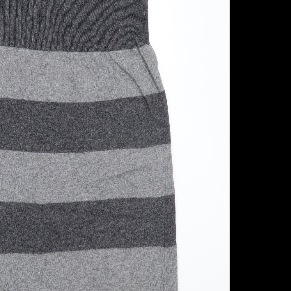 Phase Eight Womens Grey Striped  A-Line  Size S