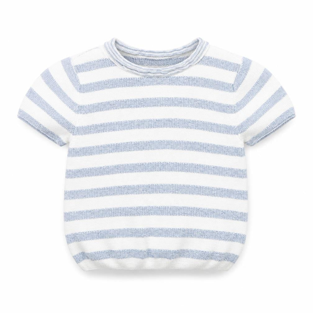 NEXT Baby White Striped  Pullover Jumper Size 6-9 Months