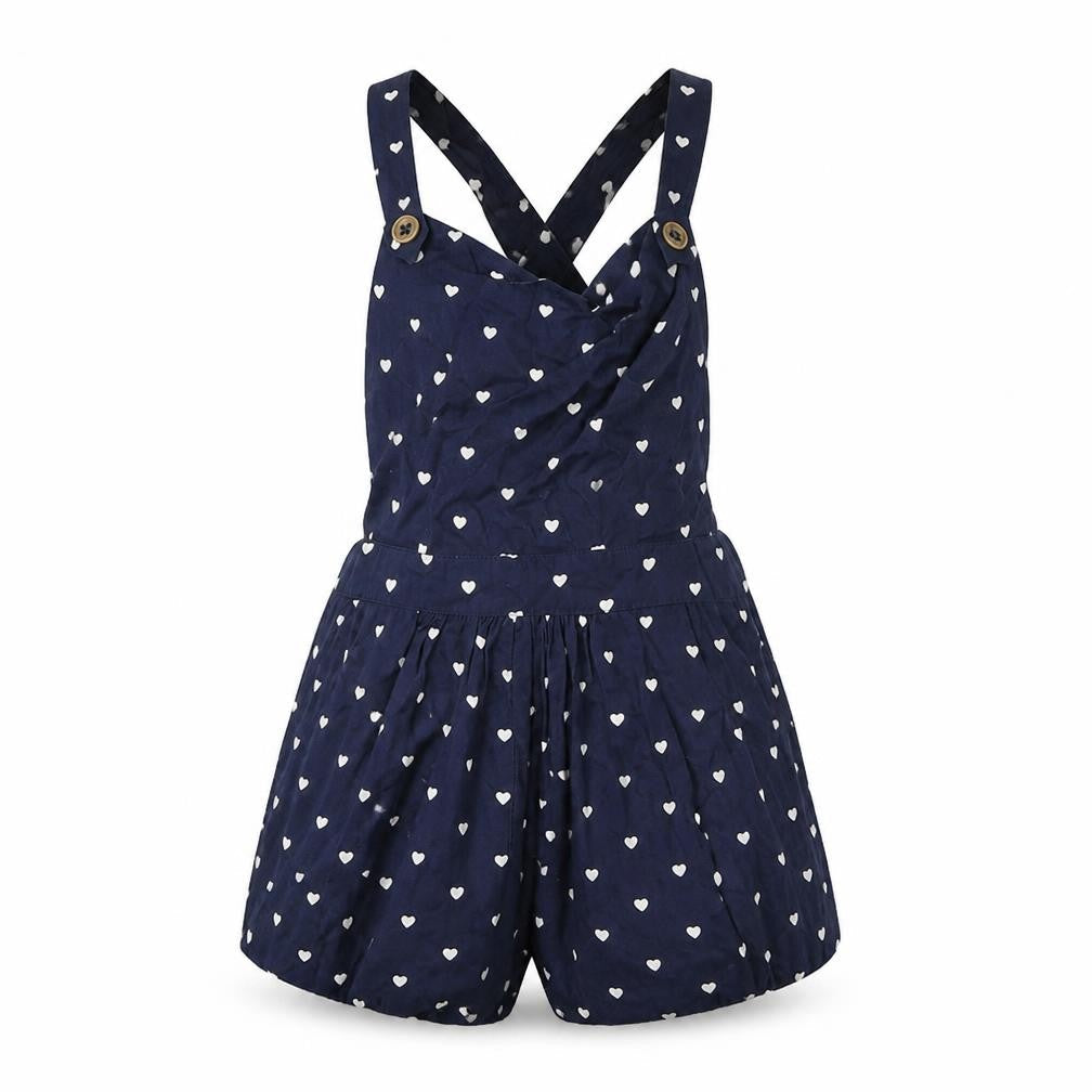 NEXT Girls Blue Polka Dot  Playsuit One-Piece Size 6 Years
