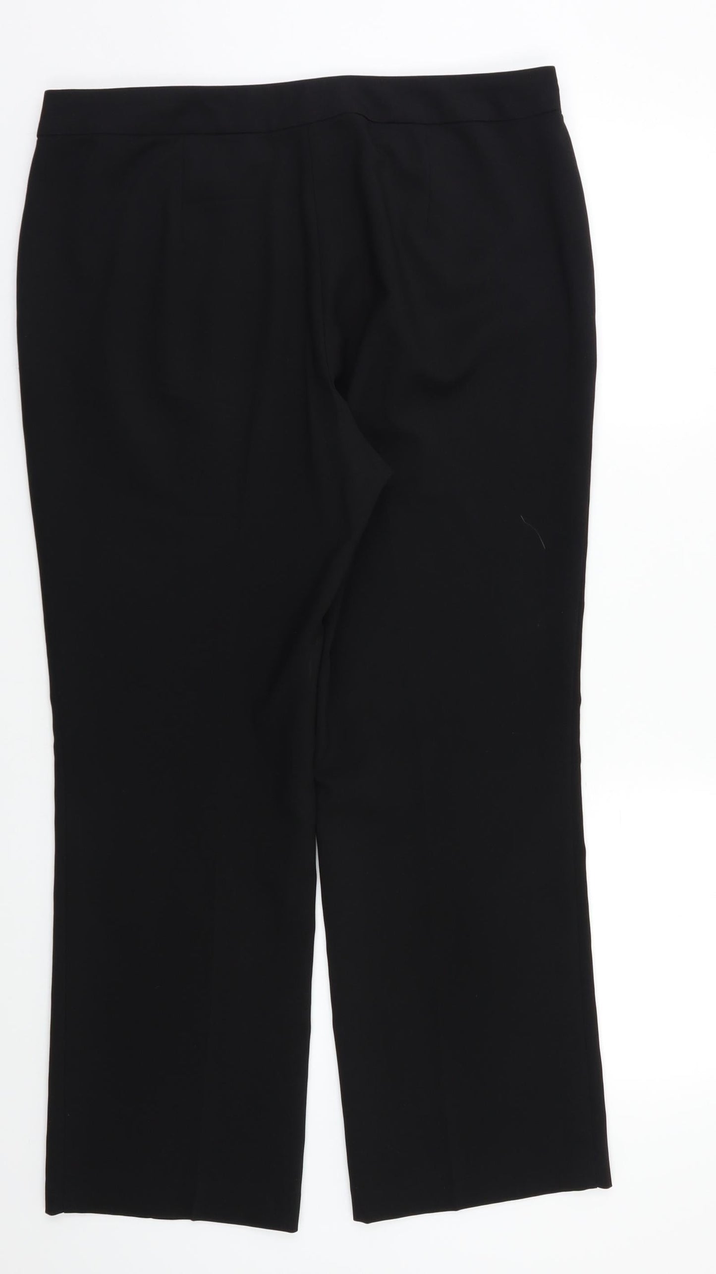 Papaya Womens Black   Dress Pants Trousers Size 14 L26 in