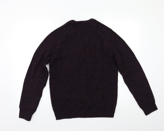 Cedar Wood State Mens Purple   Pullover Jumper Size S