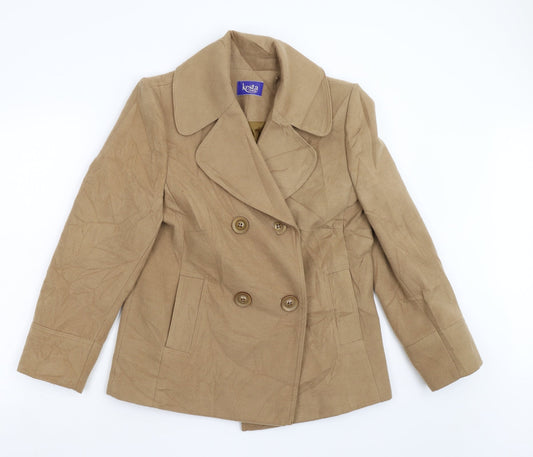 Kesta Womens Brown   Overcoat Coat Size 12