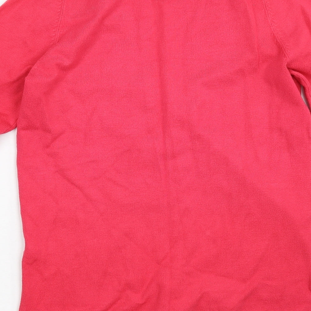 Matalan Womens Pink  Knit Cardigan Jumper Size 10