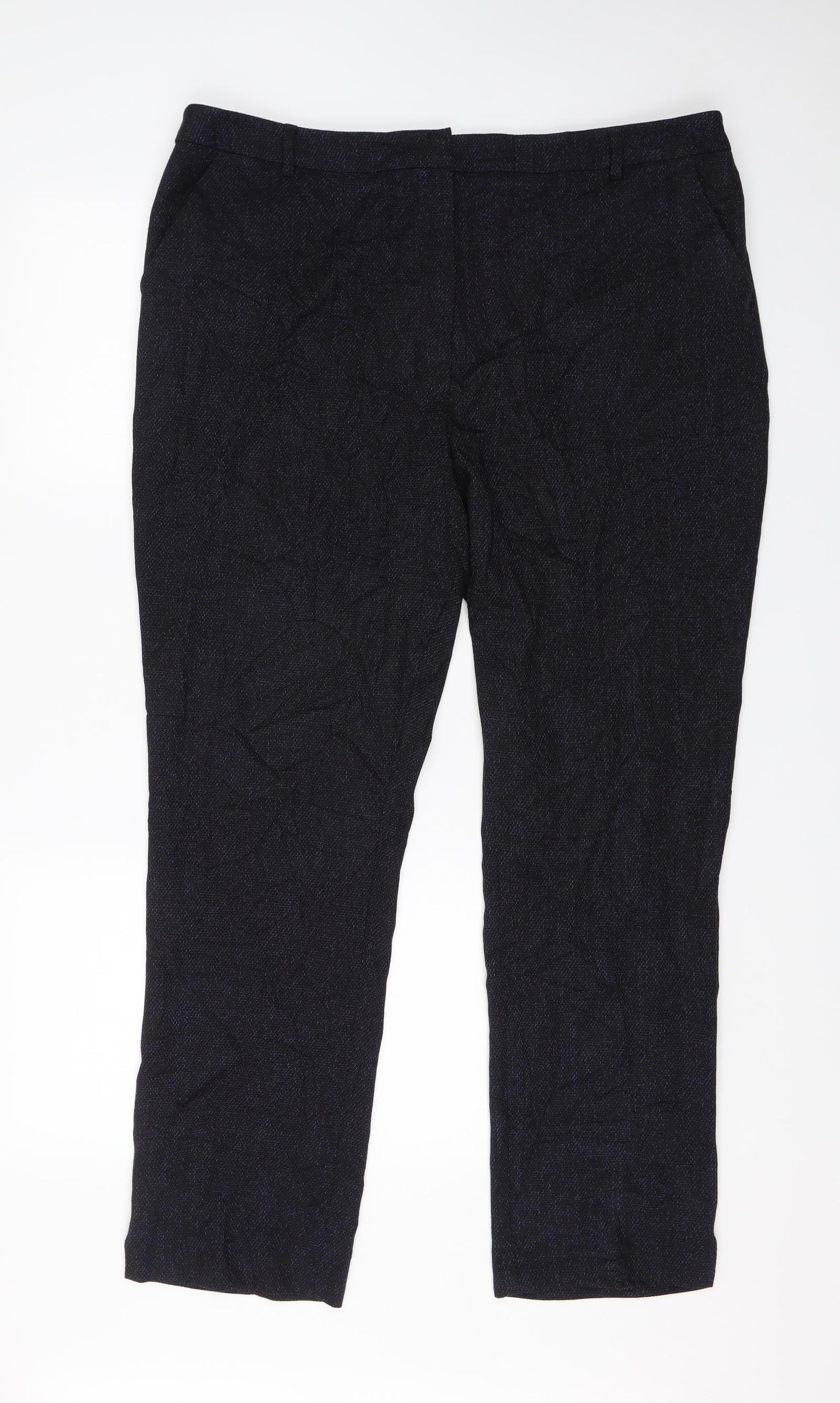 Papaya Womens Blue   Dress Pants Trousers Size 18 L26 in
