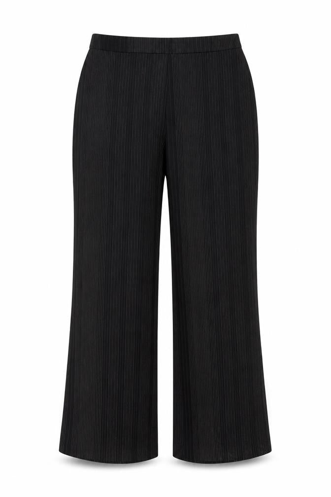 Marks and Spencer Womens Black Striped  Dress Pants Trousers Size 14 L28 in