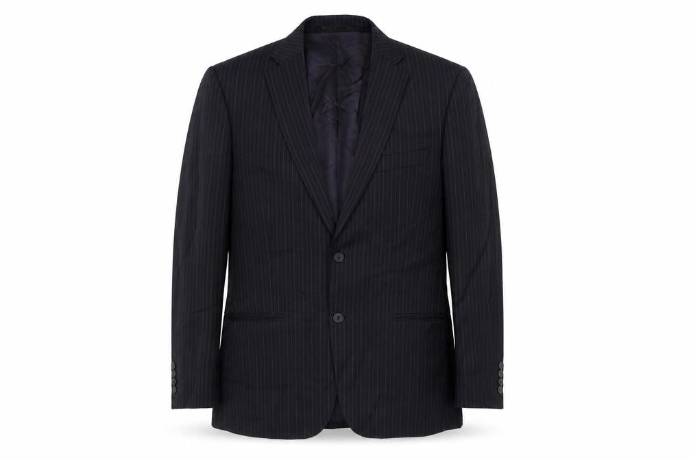 Marks and Spencer Mens Blue Striped  Jacket Blazer Size 38