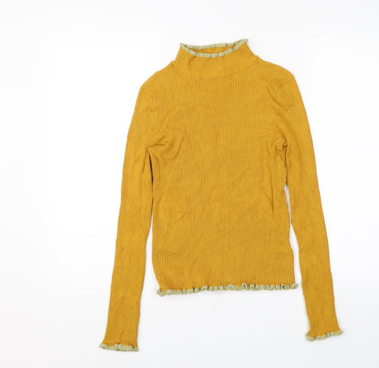 M&S Womens Yellow   Pullover Jumper Size 8