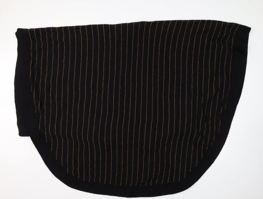 Preworn Womens Brown Striped  Cape Jumper One Size
