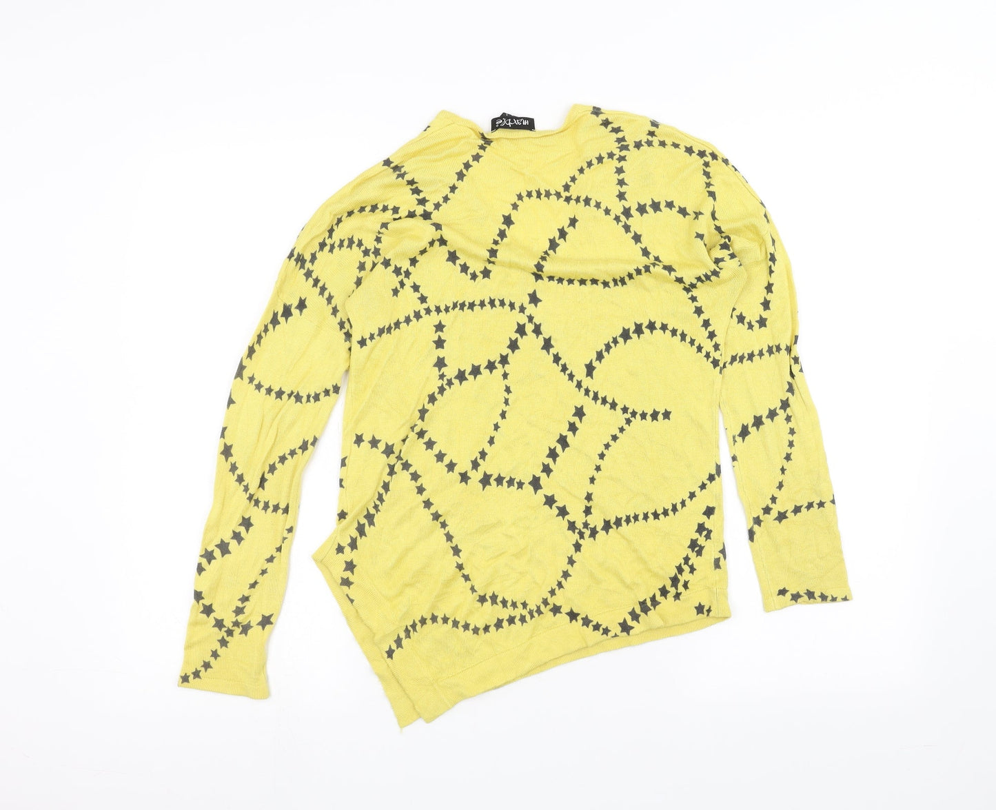 marble Womens Yellow   Pullover Jumper Size XS