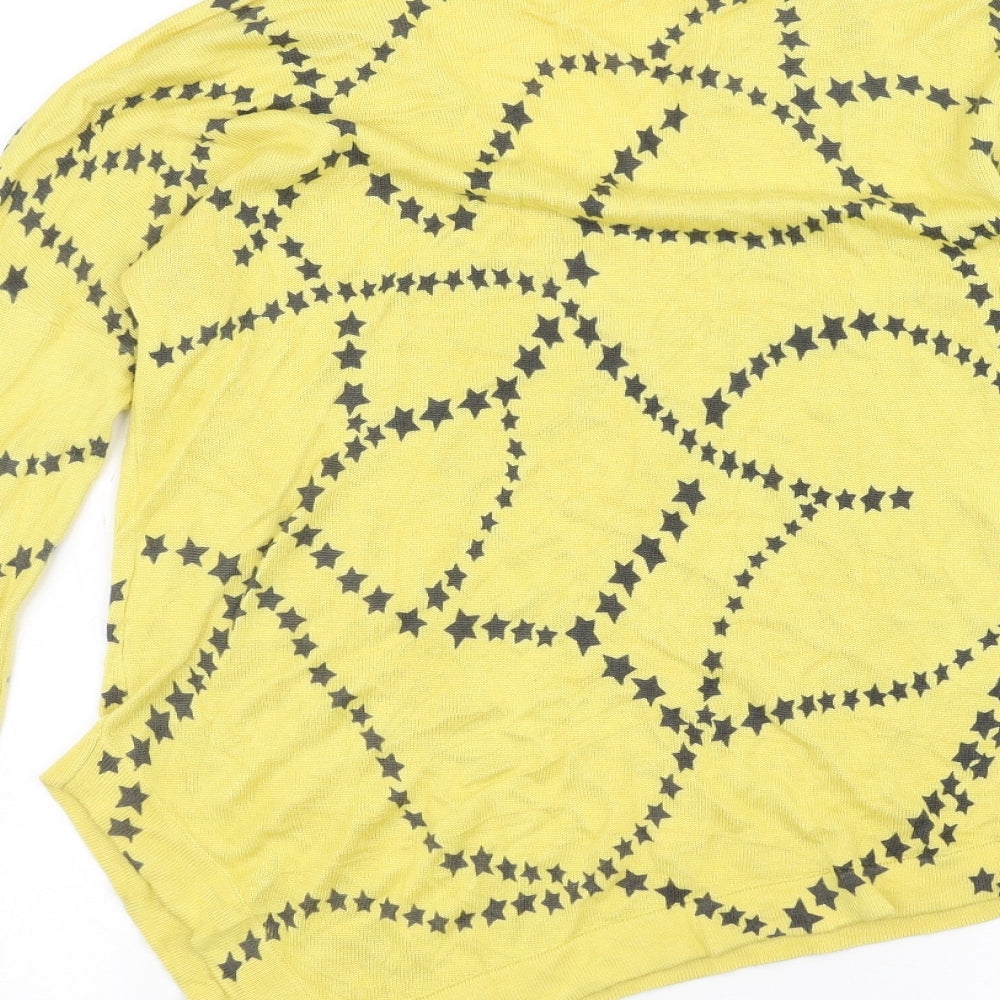 marble Womens Yellow   Pullover Jumper Size XS