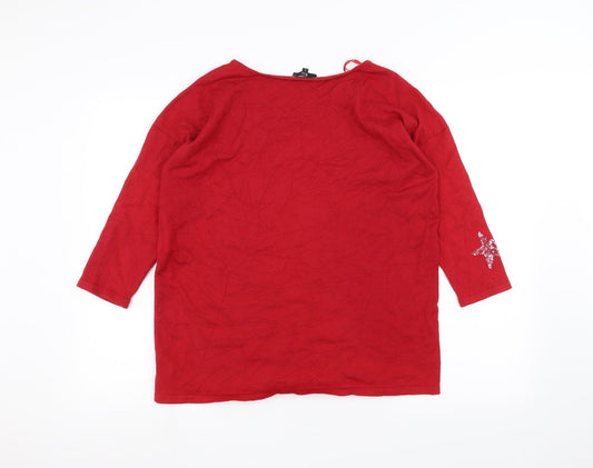 RiU Womens Red   Pullover Jumper Size S