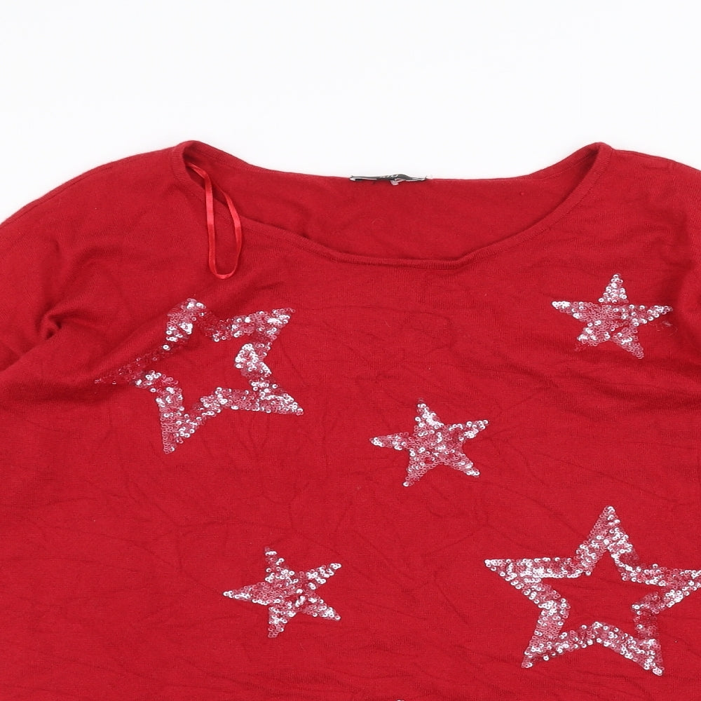 RiU Womens Red   Pullover Jumper Size S