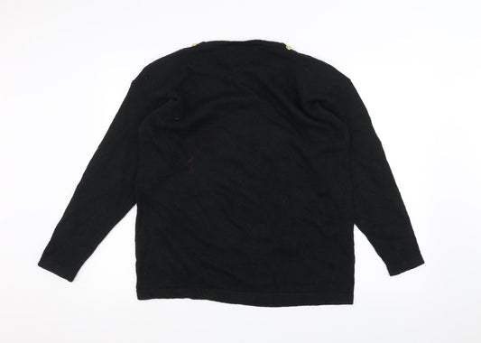 Sanco Womens Black   Pullover Jumper One Size