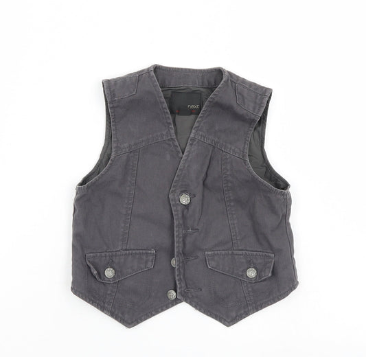 NEXT Boys Brown  Denim Basic Dress Shirt Size 3 Years  - Waistcoast