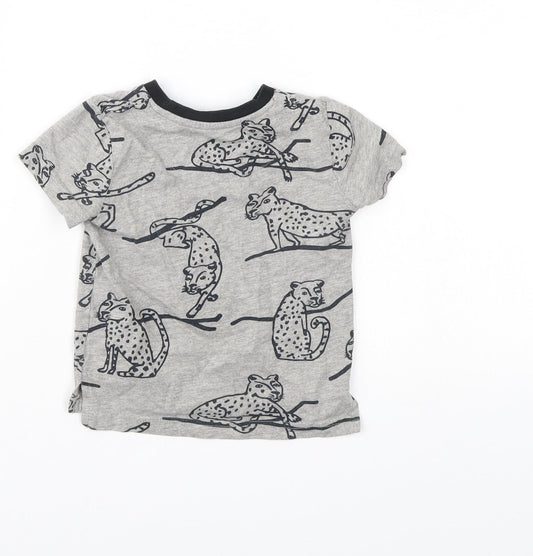 MY K Boys Grey   Basic T-Shirt Size 12-18 Months