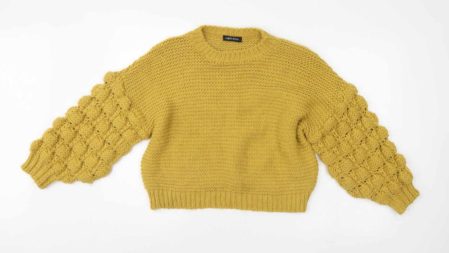 Cameo roase Womens Yellow   Pullover Jumper Size M
