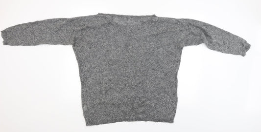 Benneton Womens Grey   Pullover Jumper Size L