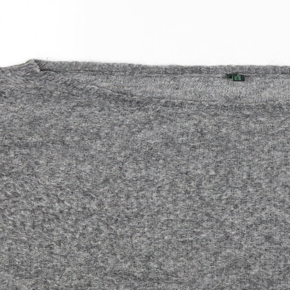 Benneton Womens Grey   Pullover Jumper Size L