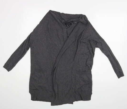 Atmospher Womens Grey   Wrap Blouse Size 8