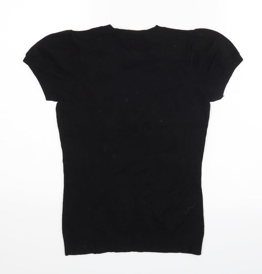 Monton Womens Black   Basic Blouse Size S