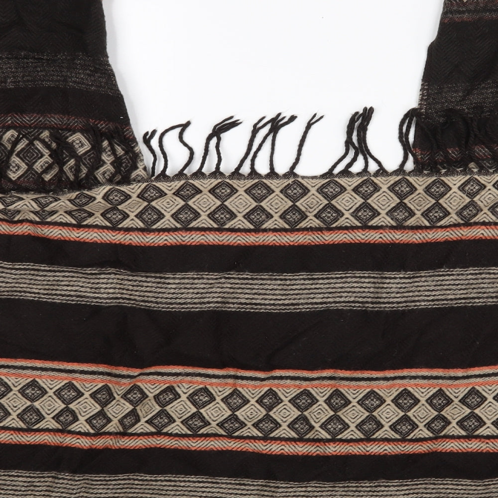 Preworn Womens Brown Geometric  Cape Jumper One Size