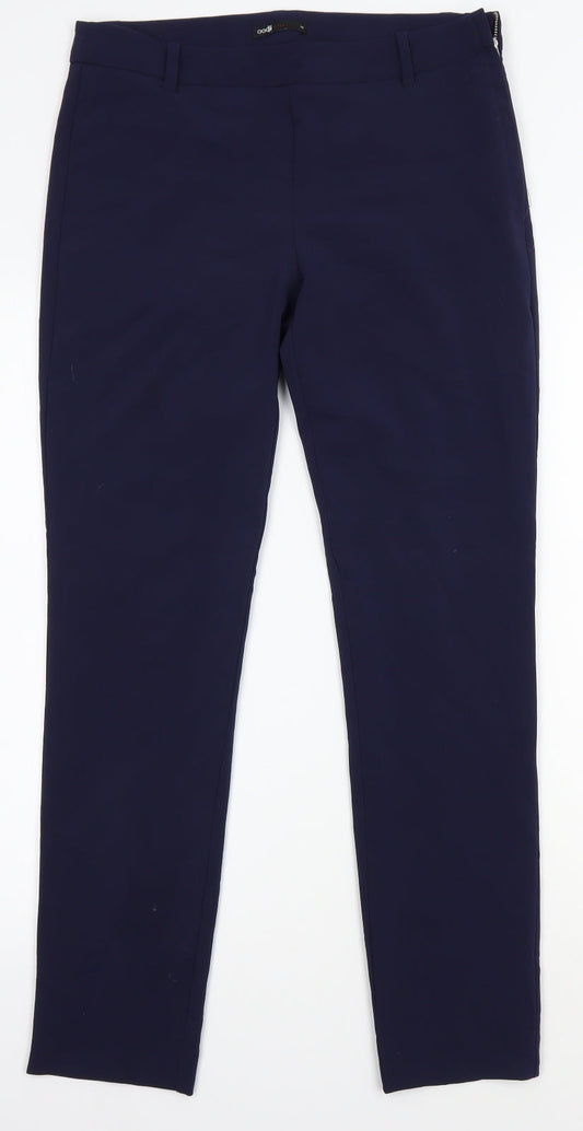 oodji Womens Blue   Trousers  Size 10 L26 in
