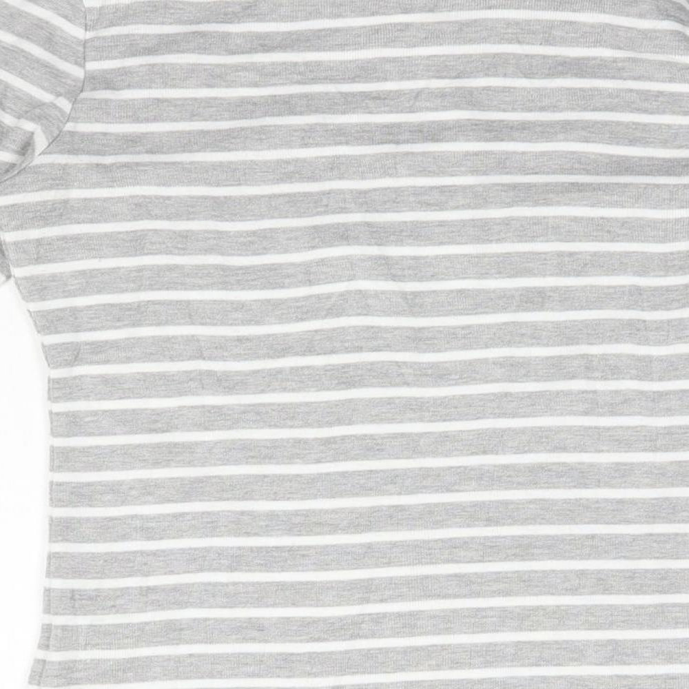 First avenue Womens Grey Striped  Pullover Jumper Size S