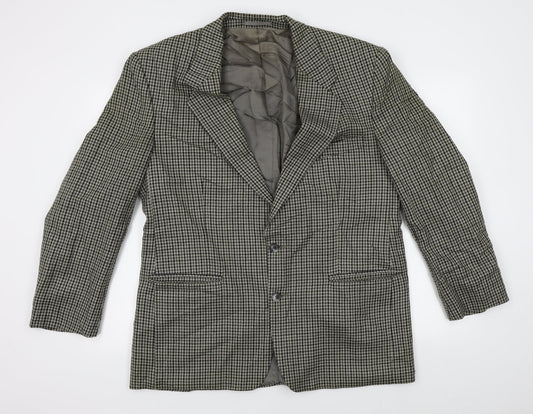 M&S Mens Beige Houndstooth  Jacket Blazer Size M