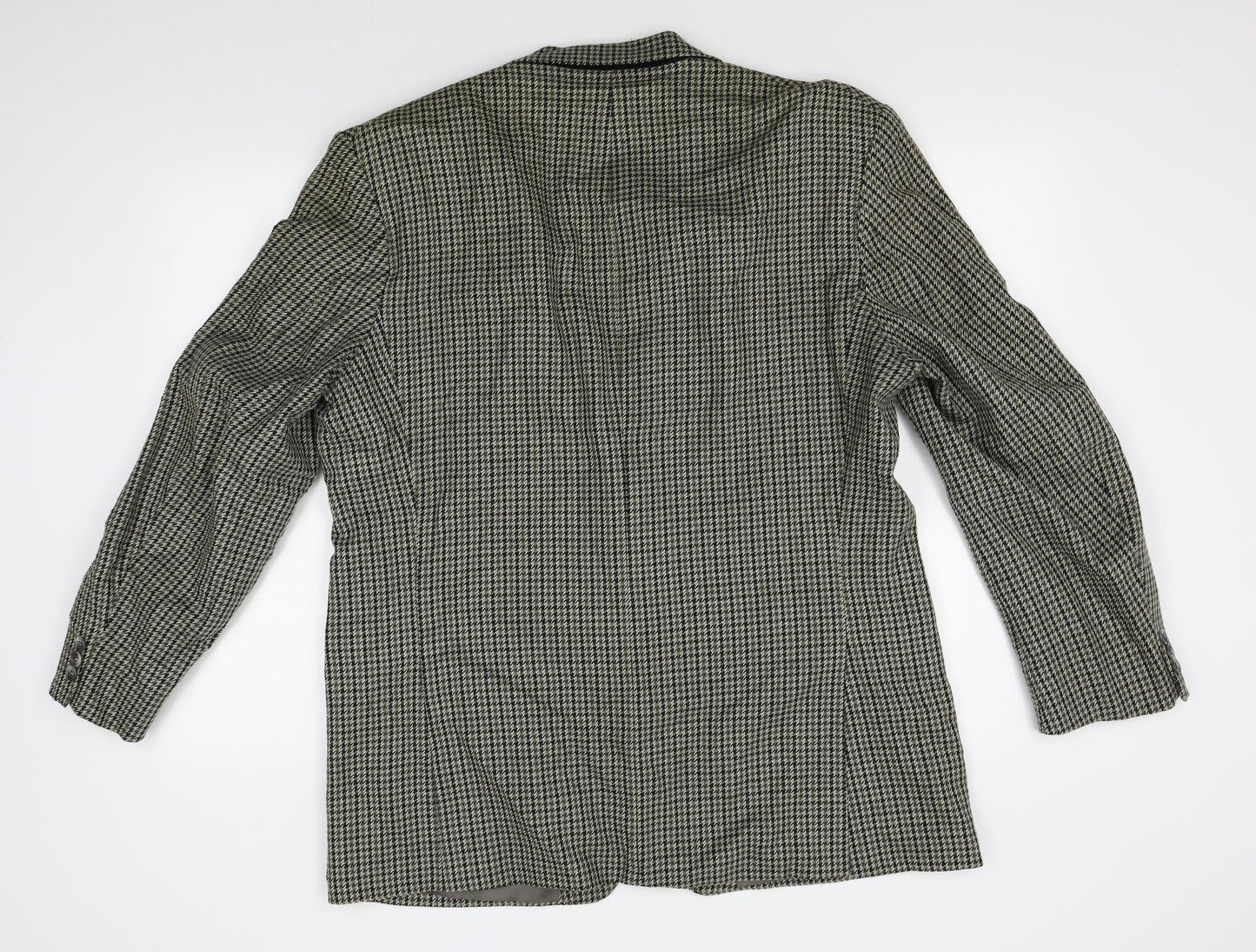 M&S Mens Beige Houndstooth  Jacket Blazer Size M
