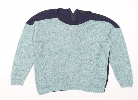 Marks and Spencer Womens Blue  Knit Pullover Jumper Size 14