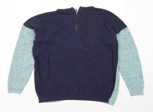 Marks and Spencer Womens Blue  Knit Pullover Jumper Size 14