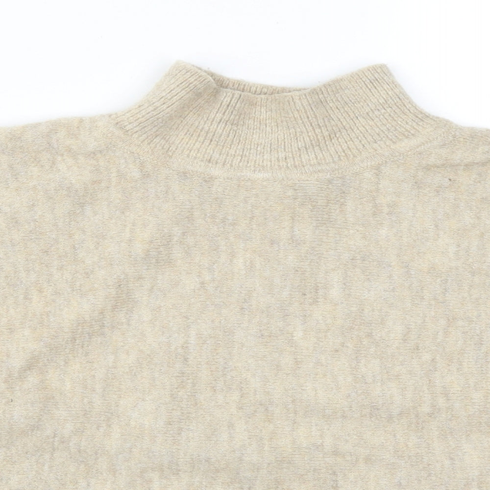 H&M Womens Beige  Knit Pullover Jumper Size XS