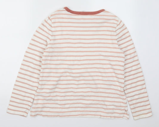 Marks and Spencer Womens Pink Striped  Pullover Jumper Size 12