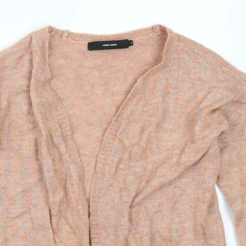 VERO MODA Womens Pink   Cardigan Jumper Size M