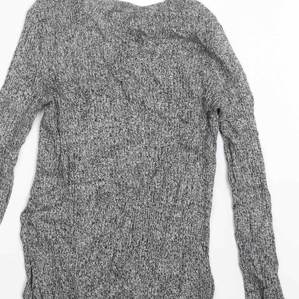 H&M Womens Grey  Knit Pullover Jumper Size XS