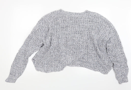 New Look Womens Blue  Knit Pullover Jumper Size L