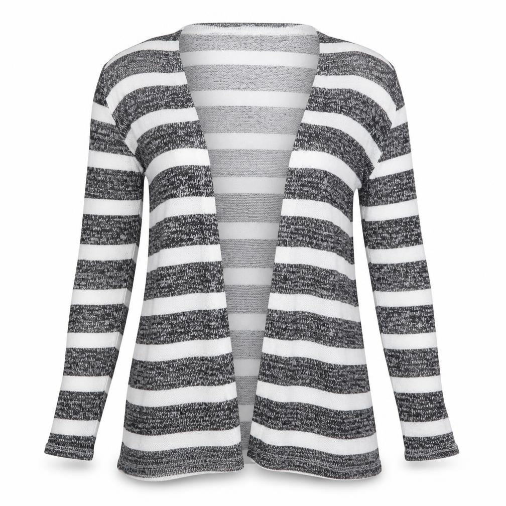 Divided by H&M Womens Black Striped  Cardigan Jumper Size XS