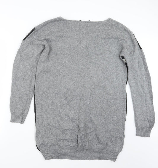 Preworn Womens Grey  Knit Pullover Jumper Size 12