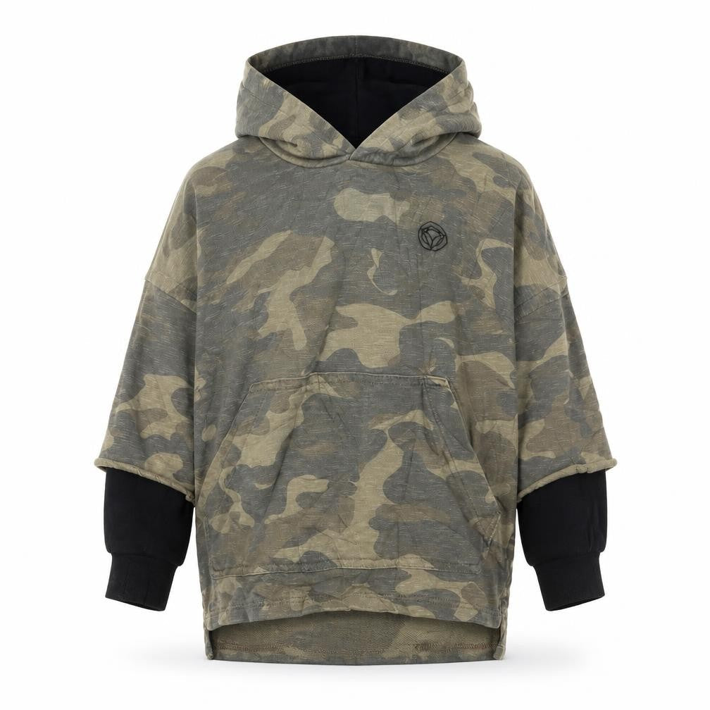 NEXT Boys Green Camouflage  Pullover Hoodie Size 4 Years