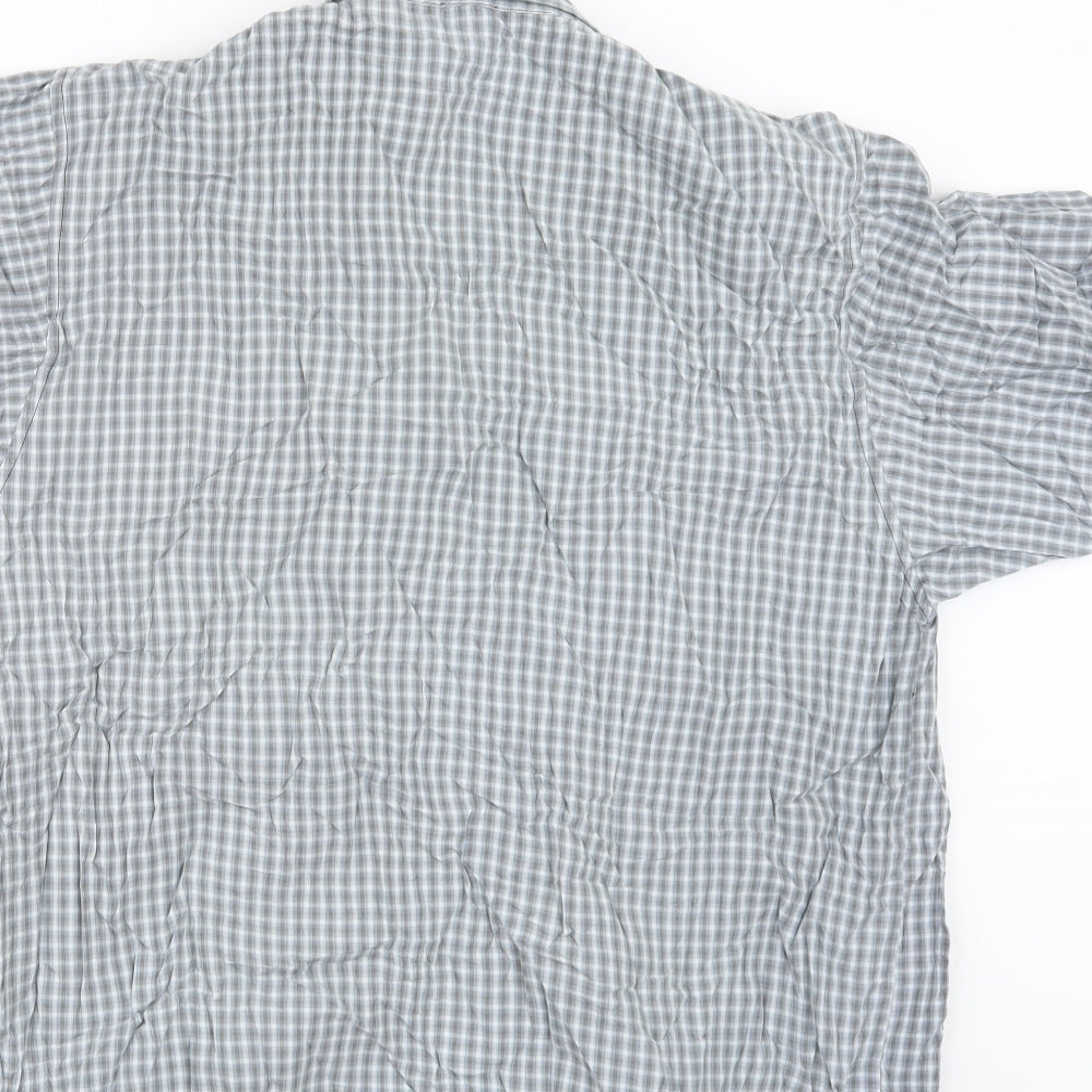 Preworn Mens Grey Camouflage   Button-Up Size M