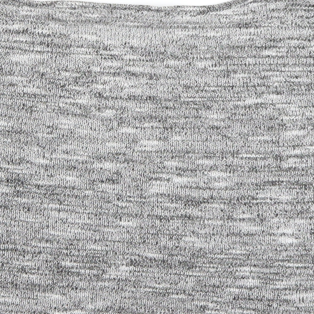 Only Womens Grey   Cropped T-Shirt Size S