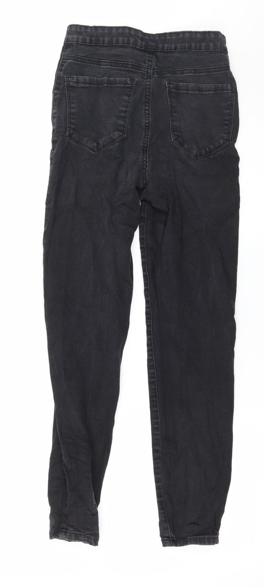 Denim & Co. Womens Black  Denim Skinny Jeans Size 6 L27 in