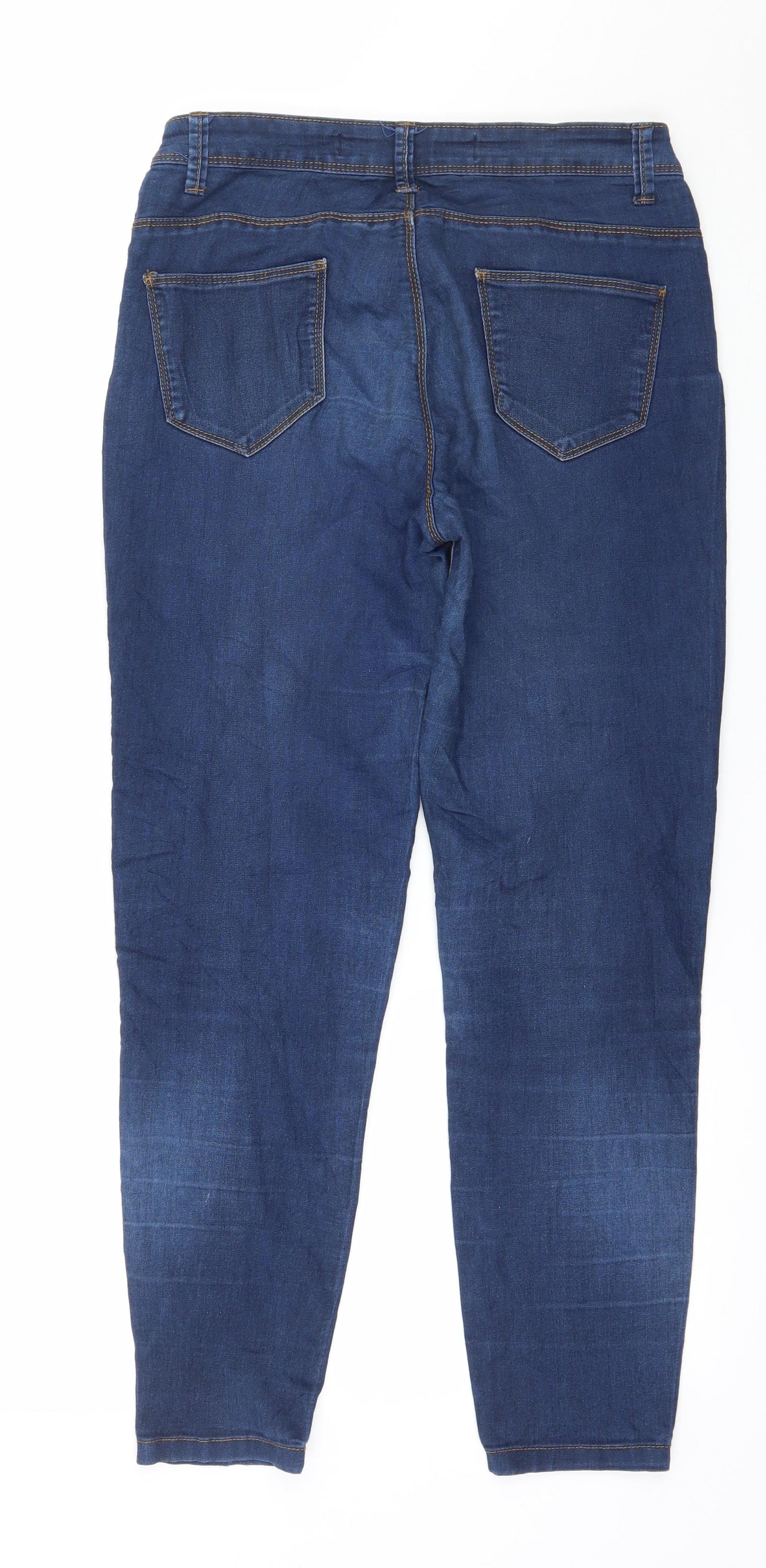 Denim & Co. Womens Blue  Denim Skinny Jeans Size 8 L26 in