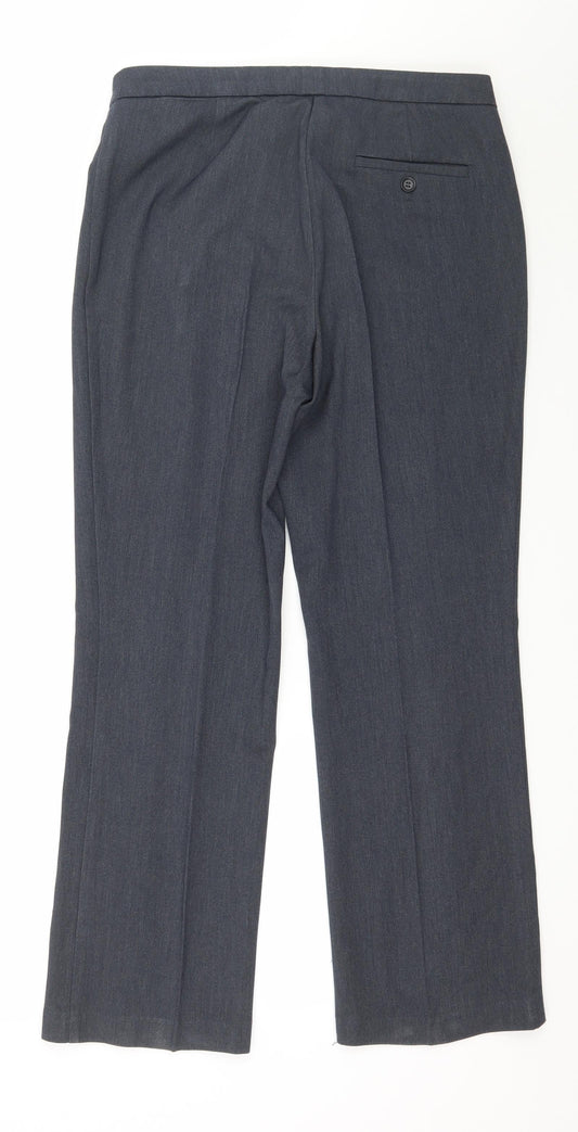 Marks and Spencer Womens Blue   Trousers  Size 12 L28 in