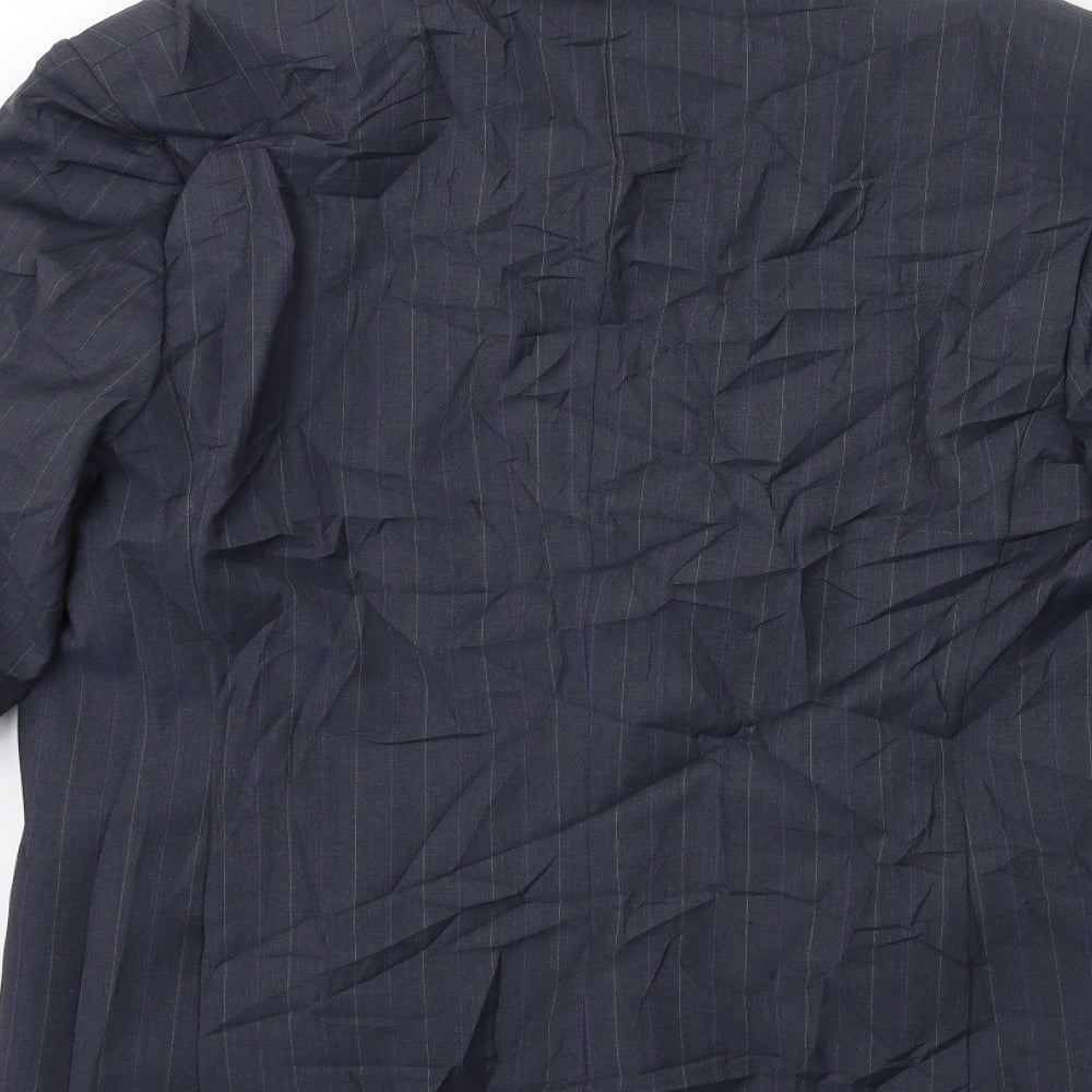 French Connection Mens Grey Striped  Jacket Suit Jacket Size 42